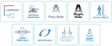 Mampara BELLA BL100 icons