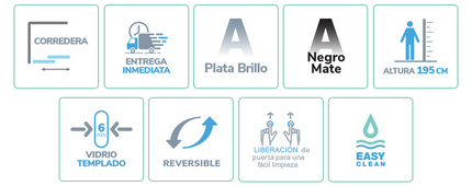 Mampara BELLA BL607 + BL607 icons