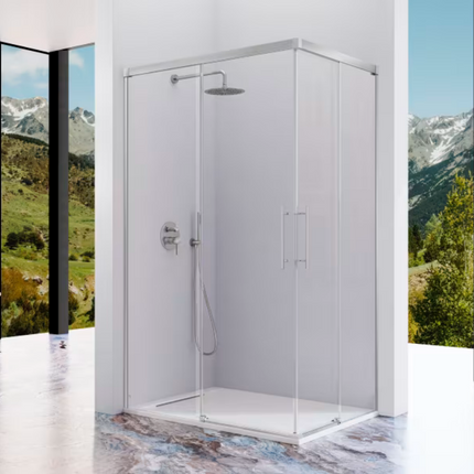 Mampara URBAN UR607 plata cepillado