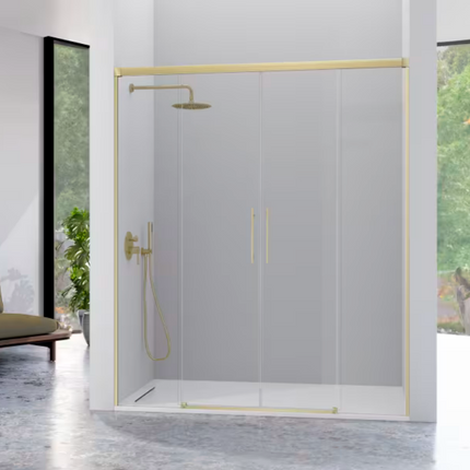 Mampara URBAN  UR100 oro cepillado