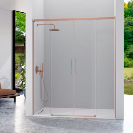 Mampara URBAN UR100 bronce cepillado