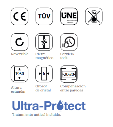 icons Mampara HABITAT II de Salgar