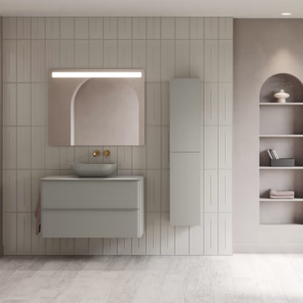 Mueble Dai Royo con Lavabo Sobre Encimera Arena