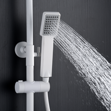 Conjunto Ducha Termostático ART de Imex Blanco Mate | Seguridad y Diseño en tu Baño