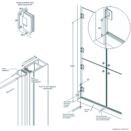 Medidas y detalles Muxia