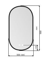 croquis Espejo led TOKYO