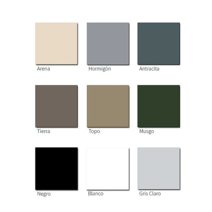 Paleta de coloresPlato de Ducha Resina ROCK