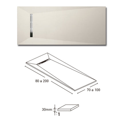 croquis Plato de Ducha ADVANCE