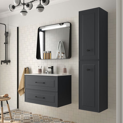 Mueble de baño RENOIR antracita 80
