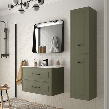 Mueble de baño RENOIR verde bosque 80