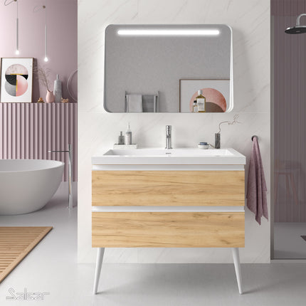 Mueble SPIRIT 2 Cajones roble 1000