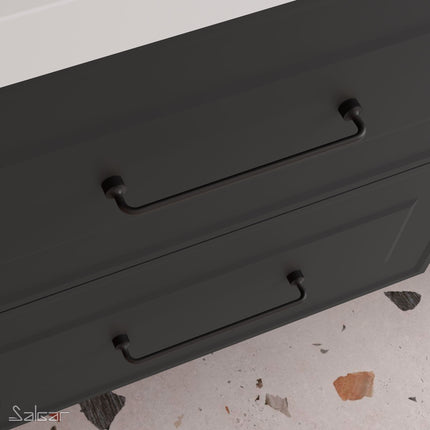 Tirador STYLE 192 negro en mueble