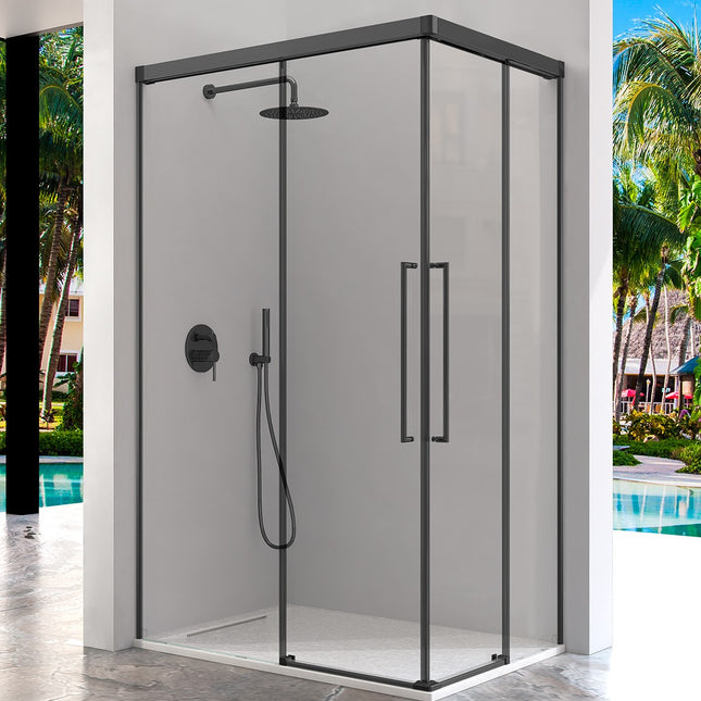 Mampara PAVÍA AI607 + AI607 negro