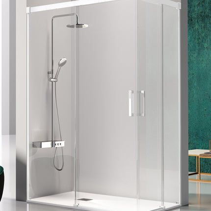 mampara angular glase gs607 blanco