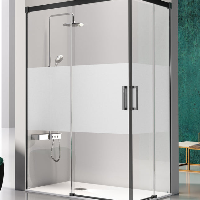 mampara angular glase gs607 negro