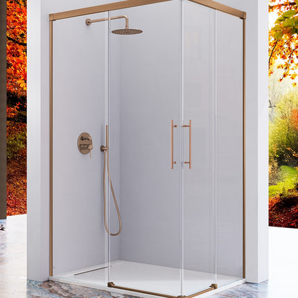 Mampara URBAN UR607 bronce cepillado