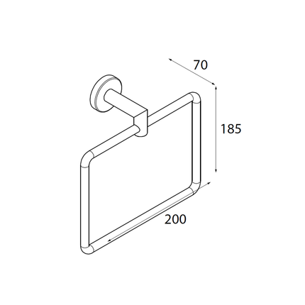 medidas toallero anilla lissy