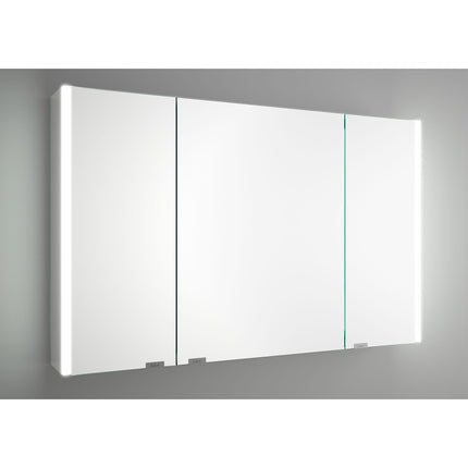 Armario ALLIANCE, 3 Puertas Espejo doble con Enchufe y Luz Led Lateral IP44 (21.5W)