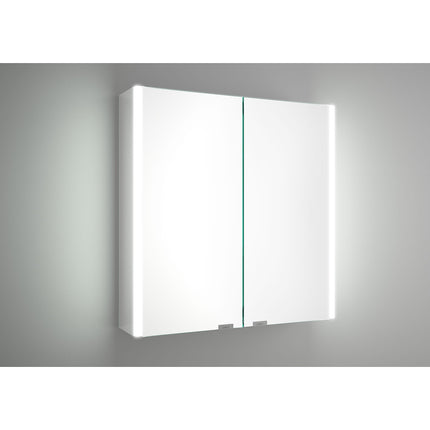 Armario ALLIANCE,2 Puertas Espejo con Enchufe y Luz Led Lateral. (de 60 y 70 cm)