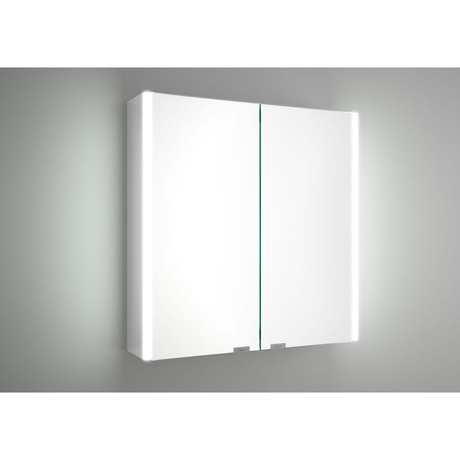 Armario ALLIANCE,2 Puertas Espejo con Enchufe y Luz Led Lateral. (de 60 y 70 cm)