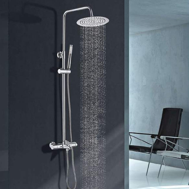Sistema de ducha termostática BALI Aquassent de acero regulable en altura
