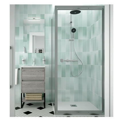 Mampara HABITAT II plata con lateral