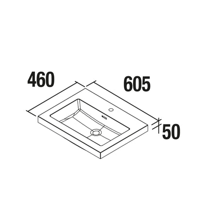 medidas lavabo toscana 605