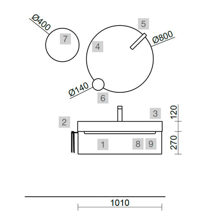 medidas Conjunto MONTERREY 1000 Green Forest
