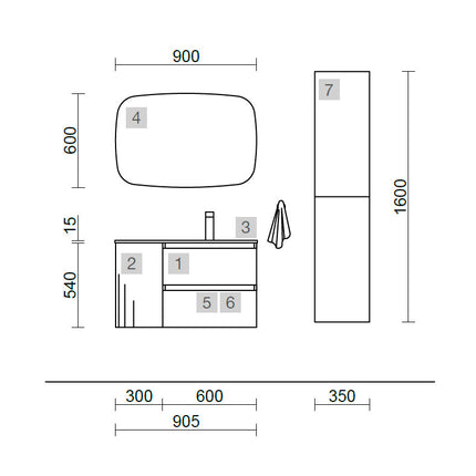 Medidas Conjunto SPIRIT 90 cm Green Foret