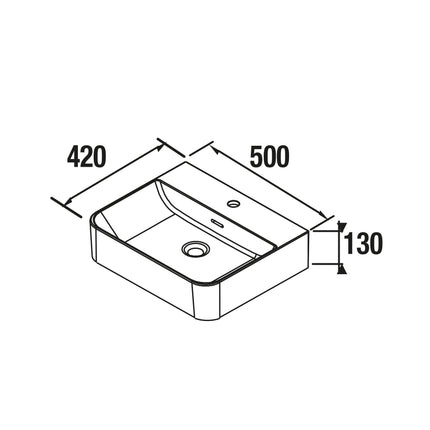 Medidas Lavabo de Posar TENTO 500