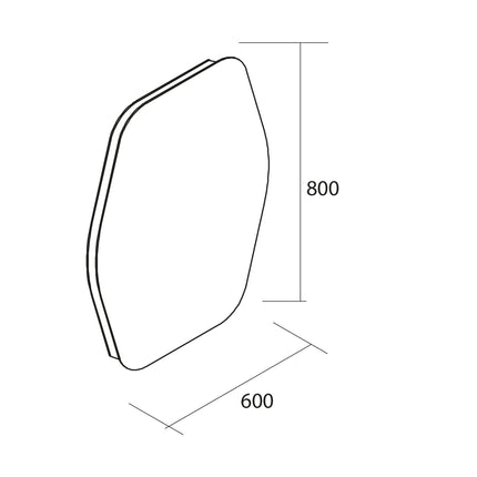 Espejo led ORGANIC 60x80