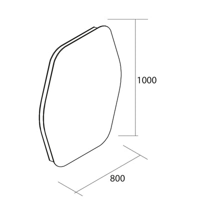 Espejo led ORGANIC 80x100