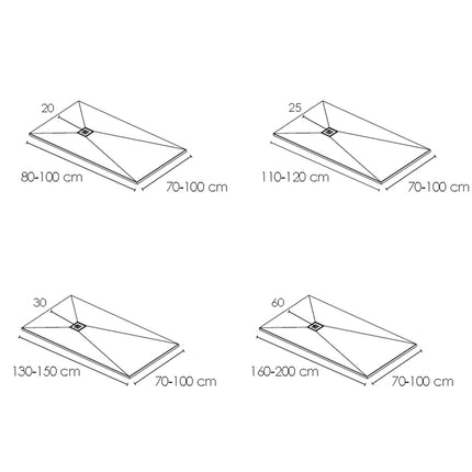 croquis Plato de Ducha ESSENCIAL