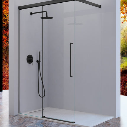 Mampara PAVÍA AI108 negro mate