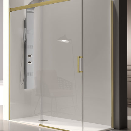 Mampara GLASÉ GS102 oro cepillado