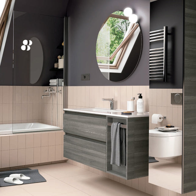Mueble de baño MODULAR SPIRIT Salgar mueble con cajones y módulo extraible toallero de 30 cm