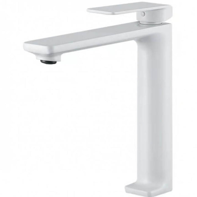 Grifo de Lavabo Alto Blanco Mate FIYI | Diseño Nórdico | Acabado Antihuellas y Antical | IMEX