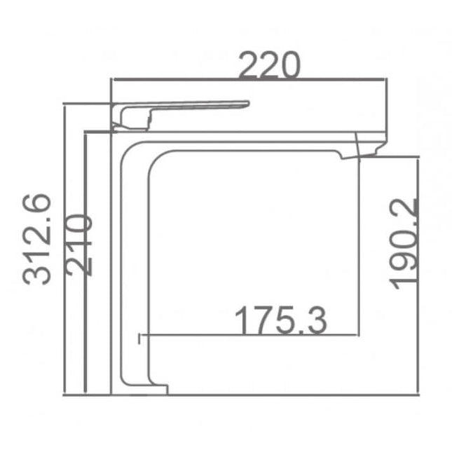 Grifo Lavabo Extra Alto Negro Mate FIYI | Diseño Moderno y Minimalista | Acabado Antihuellas | IMEX