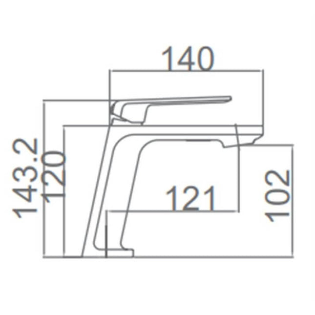 Grifo De Lavabo Blanco Mate FIJI | Monomando | Acabado Antimanchas | IMEX