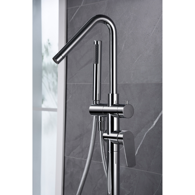 grifo bañera exenta belgica en cromo