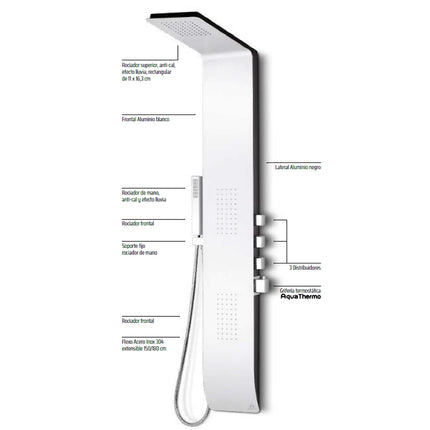 Partes Columna Hidromasaje KIARA