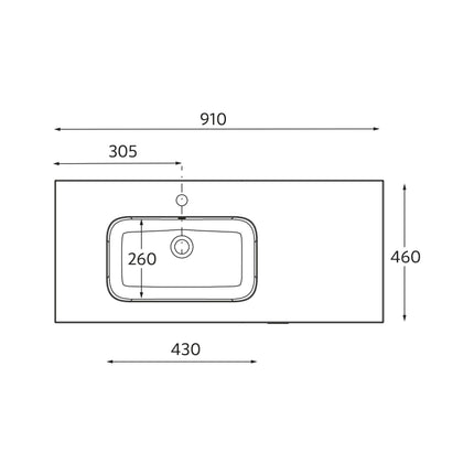 Lavabo constanza izq 910