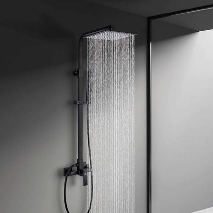 Conjunto de ducha Grifería Monomando LUXOR Negro de Aquassent 