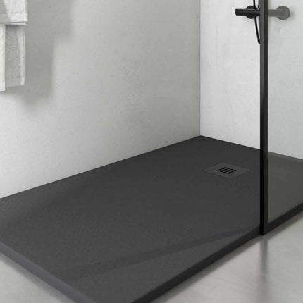 Plato de Ducha Resina ROCK de lado