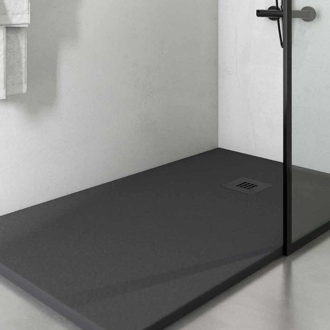 Plato de Ducha Resina ROCK de lado