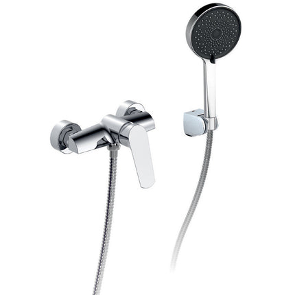 Conjunto grifería ducha monomando MALLORCA de lluvibath cromo