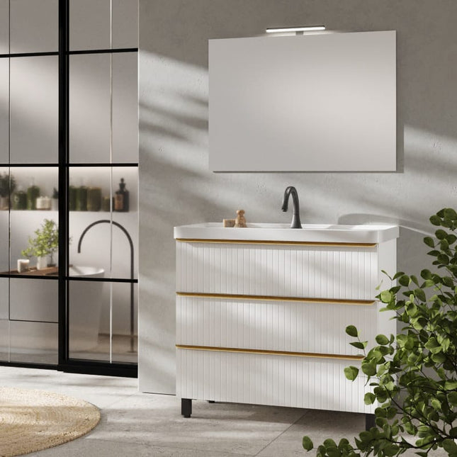 NOVEL 80 cm, 3 Cajones Blanco Lacado Duroxol 