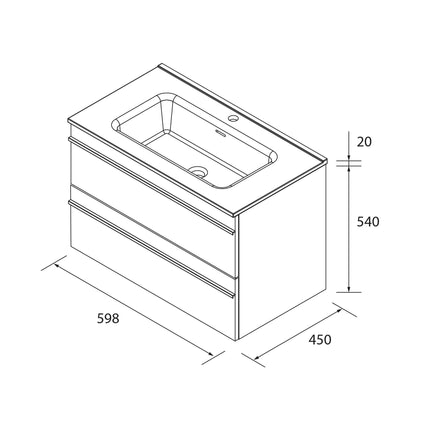 Medidas Mmueble born 60 cm
