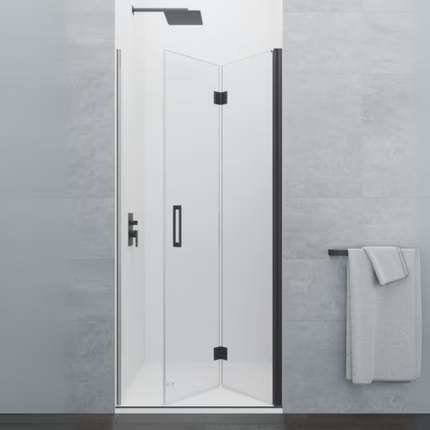 Mampara GLASS PLEGABLE negrro