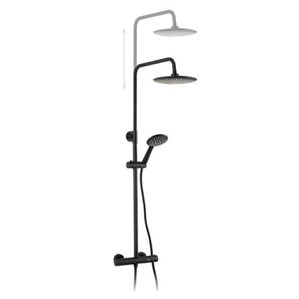 Sistema de ducha termostática NUCK COLORS - NEGRO de Buades